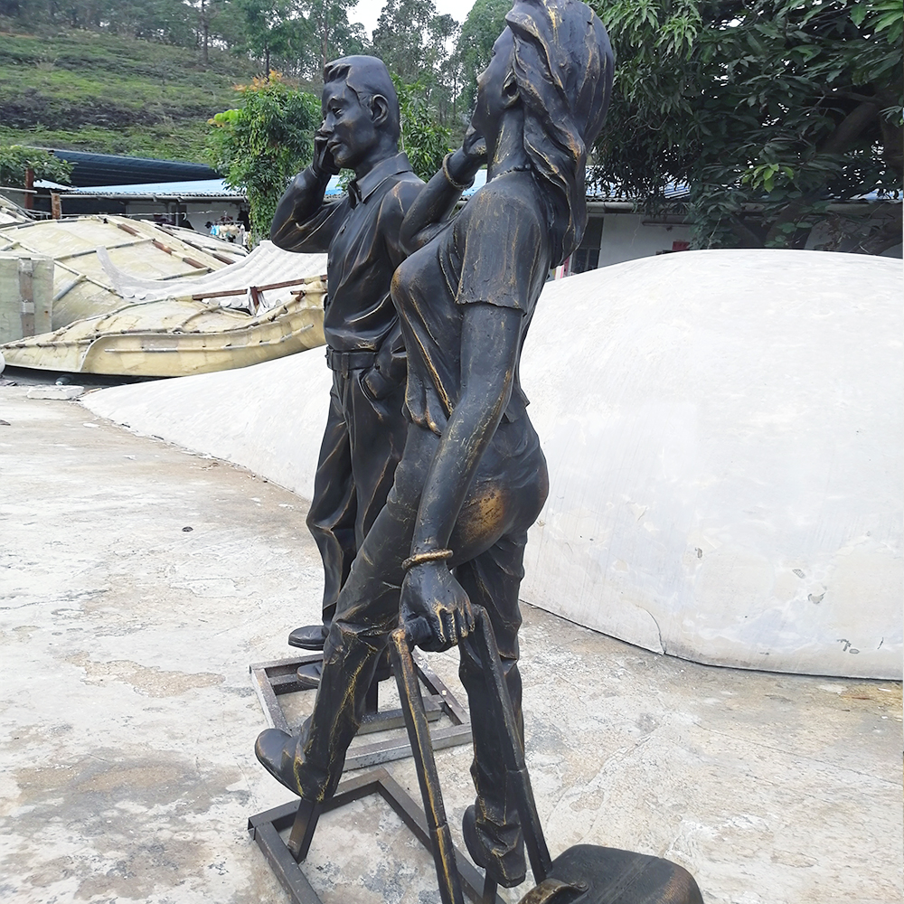 人物不锈钢雕塑在制作历程中工艺流程！